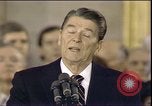 Image of President Ronald Reagan Washington DC USA, 1985, second 14 stock footage video 65675062619