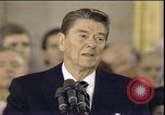 Image of President Ronald Reagan Washington DC USA, 1985, second 15 stock footage video 65675062619