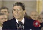 Image of President Ronald Reagan Washington DC USA, 1985, second 29 stock footage video 65675062619