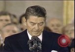 Image of President Ronald Reagan Washington DC USA, 1985, second 33 stock footage video 65675062619
