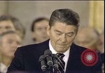 Image of President Ronald Reagan Washington DC USA, 1985, second 52 stock footage video 65675062619