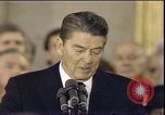 Image of President Ronald Reagan Washington DC USA, 1985, second 55 stock footage video 65675062619