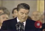 Image of President Ronald Reagan Washington DC USA, 1985, second 59 stock footage video 65675062619