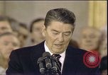 Image of President Ronald Reagan Washington DC USA, 1985, second 62 stock footage video 65675062619