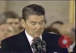 Image of President Ronald Reagan Washington DC USA, 1985, second 10 stock footage video 65675062620
