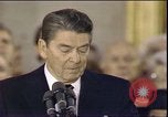 Image of President Ronald Reagan Washington DC USA, 1985, second 36 stock footage video 65675062620