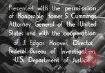 Immagine di John Edgar Hoover Washington DC USA, 1936, secondo 43 filmato di repertorio 65675062627