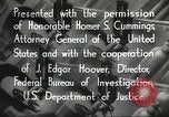 Immagine di John Edgar Hoover Washington DC USA, 1936, secondo 44 filmato di repertorio 65675062627