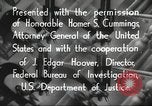 Immagine di John Edgar Hoover Washington DC USA, 1936, secondo 45 filmato di repertorio 65675062627