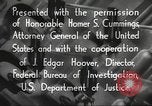 Immagine di John Edgar Hoover Washington DC USA, 1936, secondo 51 filmato di repertorio 65675062627