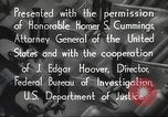Immagine di John Edgar Hoover Washington DC USA, 1936, secondo 55 filmato di repertorio 65675062627