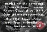 Immagine di John Edgar Hoover Washington DC USA, 1936, secondo 56 filmato di repertorio 65675062627