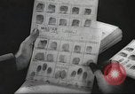 Image of FBI fingerprint library Washington DC USA, 1936, second 37 stock footage video 65675062630