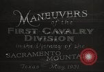 Immagine di 1a divisione di cavalleria Texas Sacramento Mountains USA, 1931, secondo 5 filmato di repertorio 65675062665