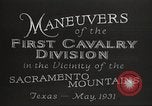 Immagine di 1a divisione di cavalleria Texas Sacramento Mountains USA, 1931, secondo 21 filmato di repertorio 65675062665