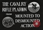 Image of Cavalry Rifle Platoon Kansas United States USA, 1933, second 31 stock footage video 65675062675