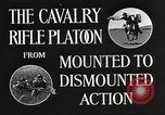 Image of Cavalry Rifle Platoon Kansas United States USA, 1933, second 32 stock footage video 65675062675