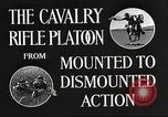 Image of Cavalry Rifle Platoon Kansas United States USA, 1933, second 33 stock footage video 65675062675