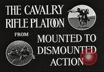 Image of Cavalry Rifle Platoon Kansas United States USA, 1933, second 34 stock footage video 65675062675