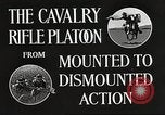Image of Cavalry Rifle Platoon Kansas United States USA, 1933, second 35 stock footage video 65675062675