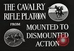 Image of Cavalry Rifle Platoon Kansas United States USA, 1933, second 36 stock footage video 65675062675