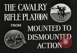 Image of Cavalry Rifle Platoon Kansas United States USA, 1933, second 37 stock footage video 65675062675