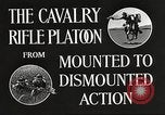 Image of Cavalry Rifle Platoon Kansas United States USA, 1933, second 38 stock footage video 65675062675