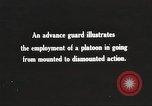 Image of Cavalry Rifle Platoon Kansas United States USA, 1933, second 6 stock footage video 65675062677