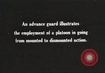 Image of Cavalry Rifle Platoon Kansas United States USA, 1933, second 9 stock footage video 65675062677