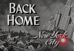 Standbild Kriegszeit-zuständen auf American Home vorne New York City USA, 1943, aus Sekunde 4 historischem Filmmaterial Videoclip 65675062685