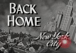 Standbild Kriegszeit-zuständen auf American Home vorne New York City USA, 1943, aus Sekunde 5 historischem Filmmaterial Videoclip 65675062685