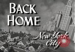 Standbild Kriegszeit-zuständen auf American Home vorne New York City USA, 1943, aus Sekunde 7 historischem Filmmaterial Videoclip 65675062685