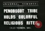 Immagine di Tribù Penobscot Old Town Maine USA, 1937, secondo 1 filmato di repertorio 65675062688