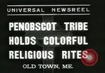 Immagine di Tribù Penobscot Old Town Maine USA, 1937, secondo 9 filmato di repertorio 65675062688