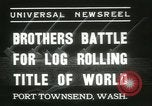 Image log-championnat de laminage Port Townsend Washington USA, 1937, de la seconde 3 séquences d'archives historiques vidéo 65675062689