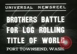 Image log-championnat de laminage Port Townsend Washington USA, 1937, de la seconde 6 séquences d'archives historiques vidéo 65675062689