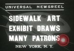 Image of painting exhibition New York City USA, 1937, second 4 stock footage video 65675062690