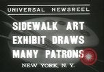 Image of painting exhibition New York City USA, 1937, second 7 stock footage video 65675062690
