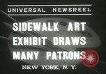 Image of painting exhibition New York City USA, 1937, second 8 stock footage video 65675062690