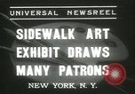Image of painting exhibition New York City USA, 1937, second 9 stock footage video 65675062690