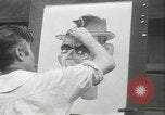 Image of painting exhibition New York City USA, 1937, second 24 stock footage video 65675062690