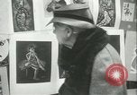 Image of painting exhibition New York City USA, 1937, second 47 stock footage video 65675062690