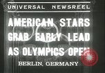 Image of Hitler presiding over Olympic games Berlin Germany, 1936, second 6 stock footage video 65675062695