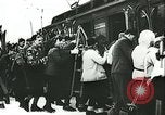Image of Norwegian civilians board trains for ski trip Oslo Norway, 1942, second 24 stock footage video 65675062703