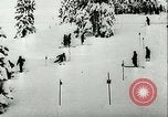 Image of slalom race Europe, 1942, second 36 stock footage video 65675062704
