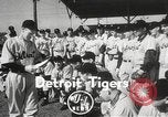 Image of Detroit Tigers baseball team Florida United States USA, 1950, second 3 stock footage video 65675062754