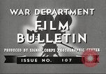 Image US Army films pour les soldats durant Seconde Guerre Mondiale United States USA, 1943, de la seconde 4 séquences d'archives historiques vidéo 65675062805