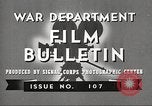 Image US Army films pour les soldats durant Seconde Guerre Mondiale United States USA, 1943, de la seconde 6 séquences d'archives historiques vidéo 65675062805