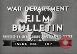 Image US Army films pour les soldats durant Seconde Guerre Mondiale United States USA, 1943, de la seconde 10 séquences d'archives historiques vidéo 65675062805