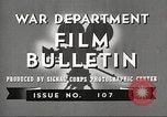 Image US Army films pour les soldats durant Seconde Guerre Mondiale United States USA, 1943, de la seconde 11 séquences d'archives historiques vidéo 65675062805